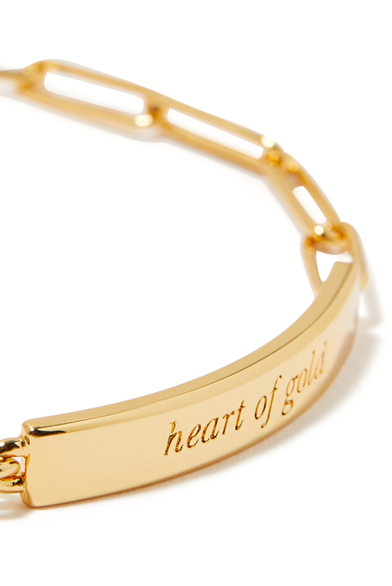 Heart of Gold Idiom Bracelet